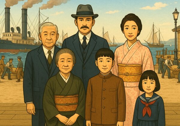 港の家族の肖像
