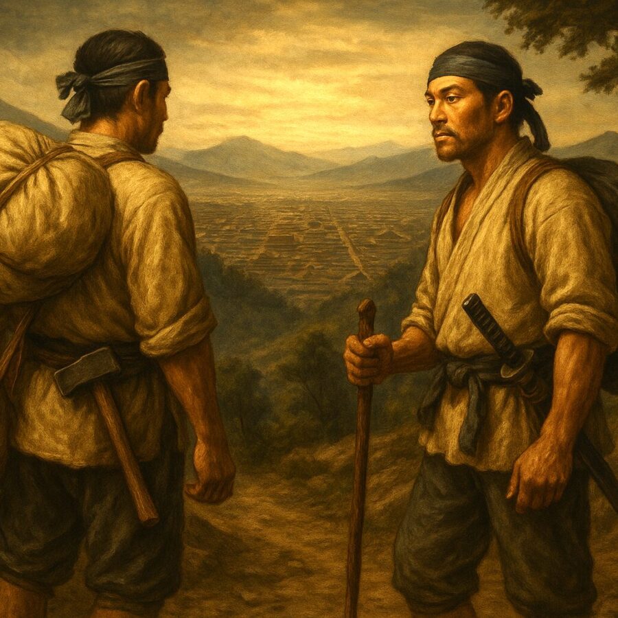 Maikusa blacksmiths traveling to various places (image)