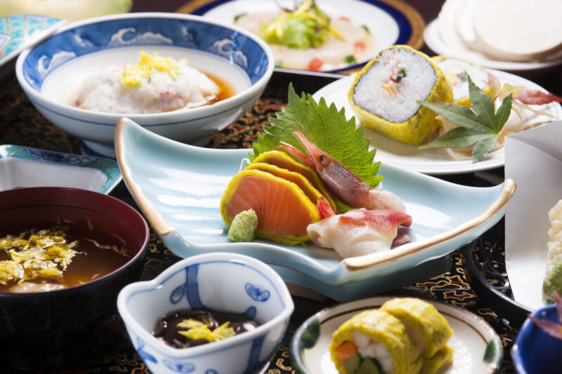 Menú del día con crisantemos