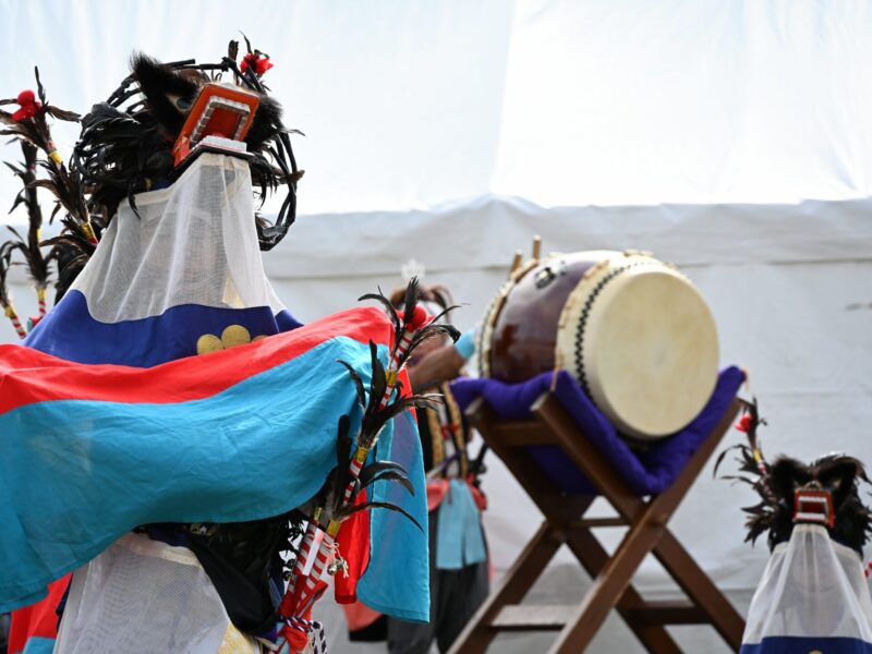河边鹿舞和剑舞(仙台市青叶区)——2025年秋日祭