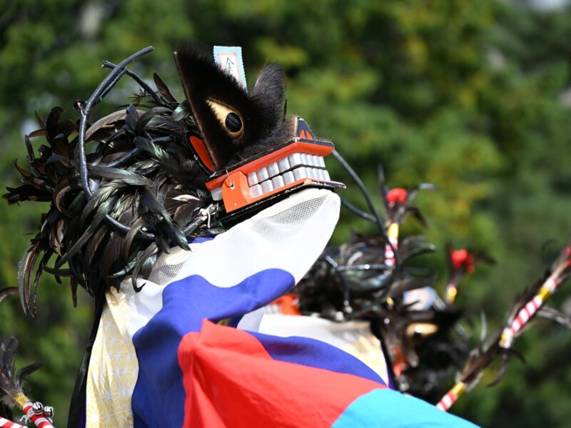 河边鹿舞和剑舞(仙台市青叶区)——2025年秋日祭