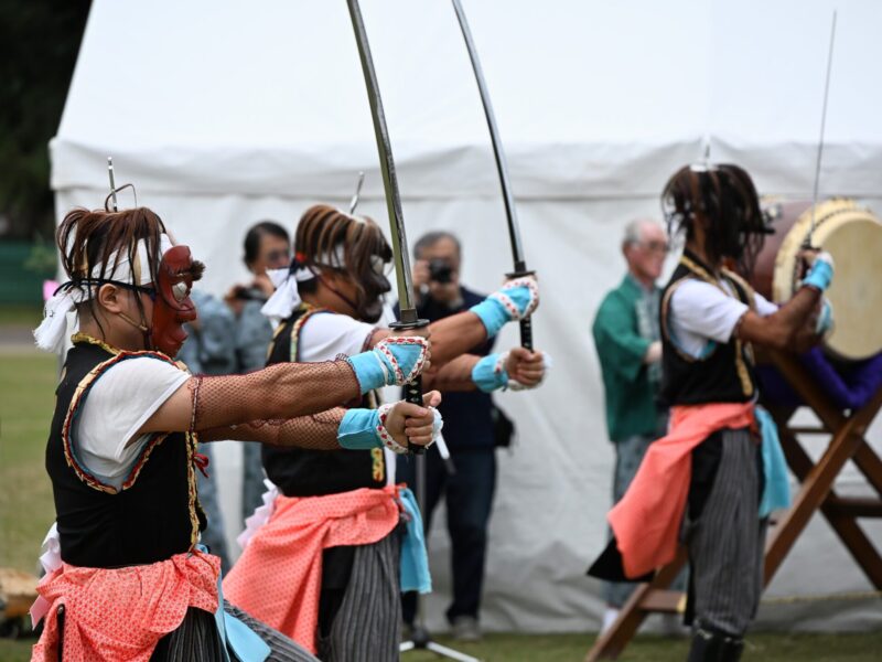 河边鹿舞和剑舞(仙台市青叶区)——2025年秋日祭