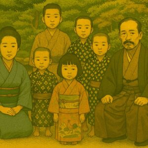 전통적인 가족의 초상화