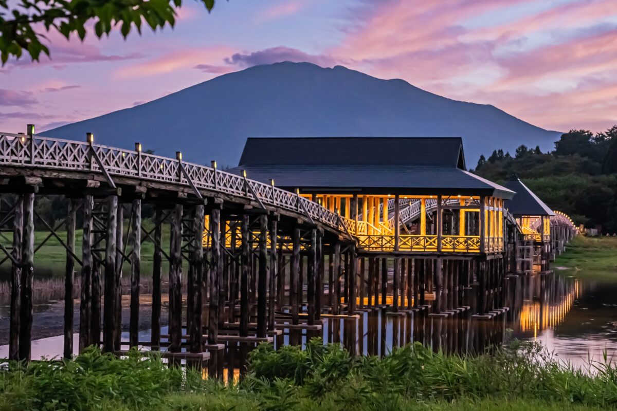 鶴の舞橋 - 夕景