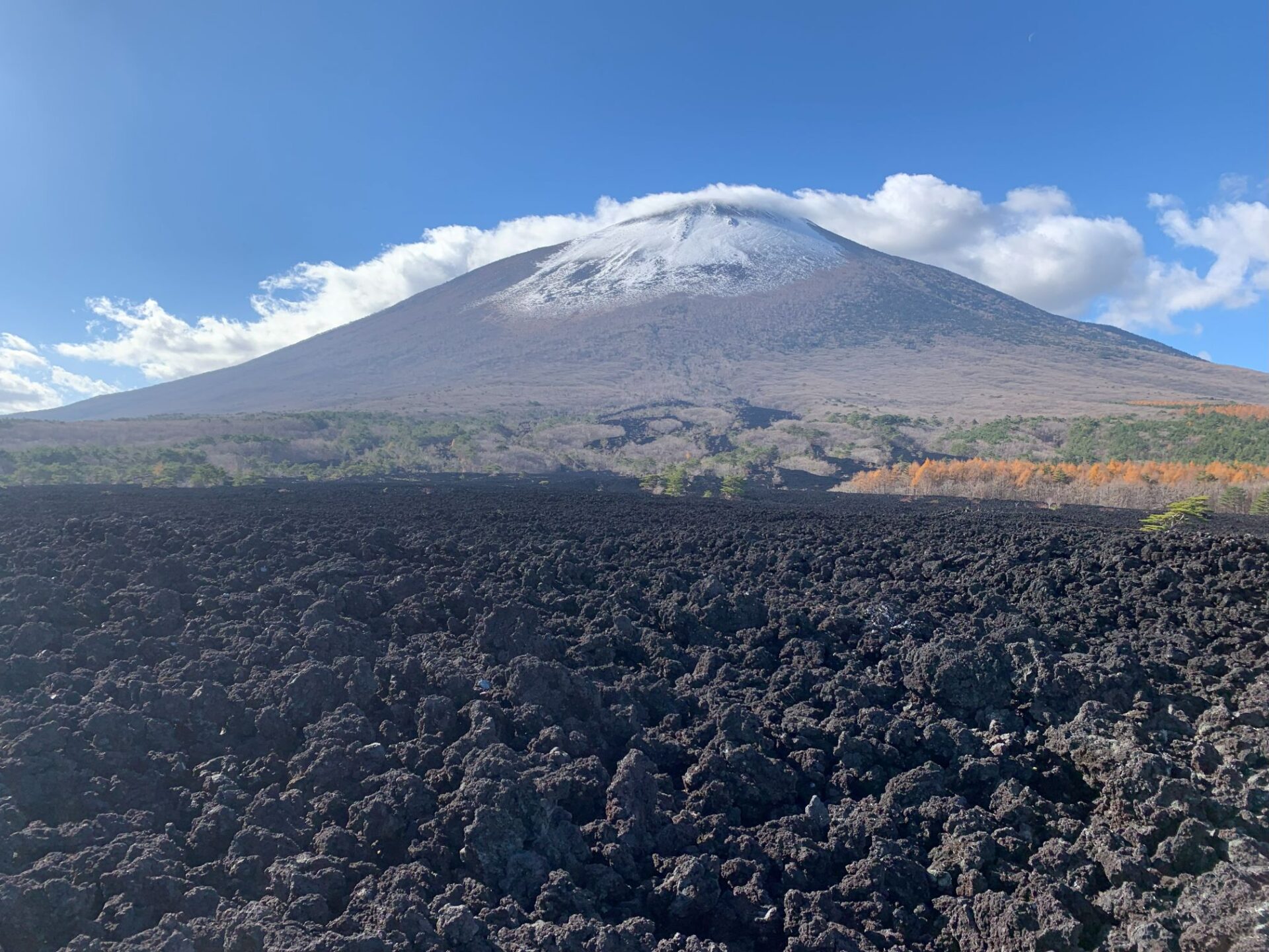 岩手山は活火山！すそ野を黒く埋めつくす溶岩流「焼走り熔岩流」の景観