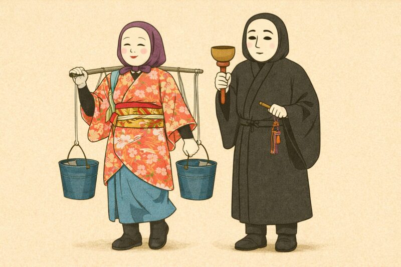 米川的泼水“火人”和“冈目”。