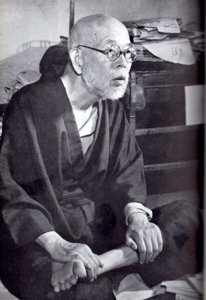 Around 1952, Mokichi Saito in his later years