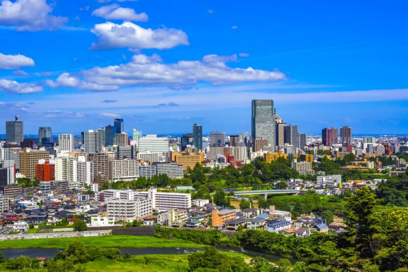 Cityscape of central Sendai