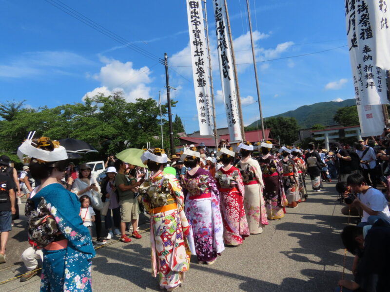 会津多岛祇园祭“七线船队游行”