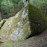 丹内山神社|巨石を御神体とする日本古来のアニミズムの聖地【岩手県】 丹内山神社にある「アラハバキ大神の巨石」