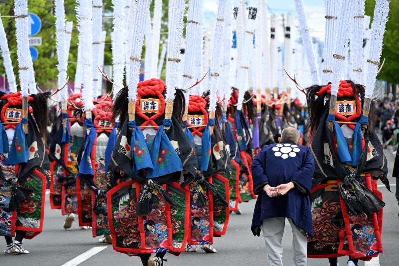 2026.05.04 Hyakushika mass dance at Esashi Jinku Festival