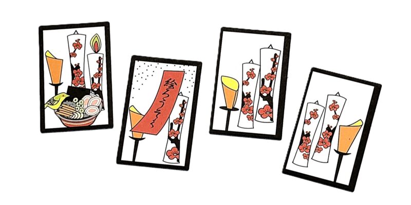 Aizu Hanafuda (February: Plum blossoms and candles)