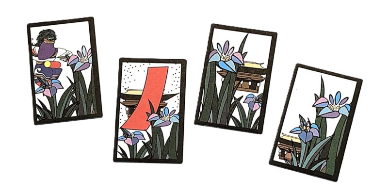 Aizu Hanafuda (May: Irises and Higan Lion)