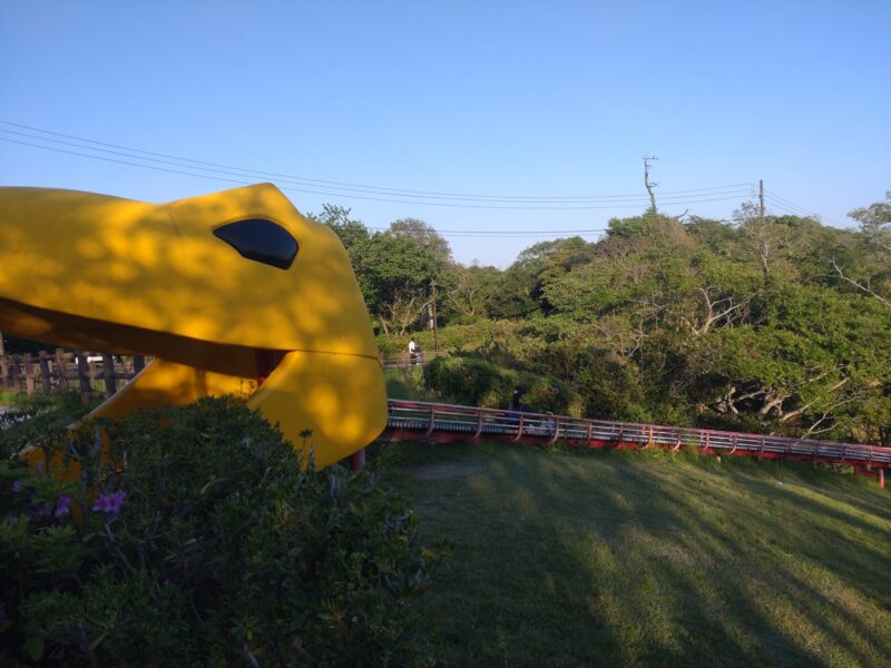 The top of the roller slide