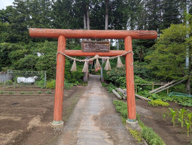 Torii gate of Arahagi Shrine (Tagajo City)