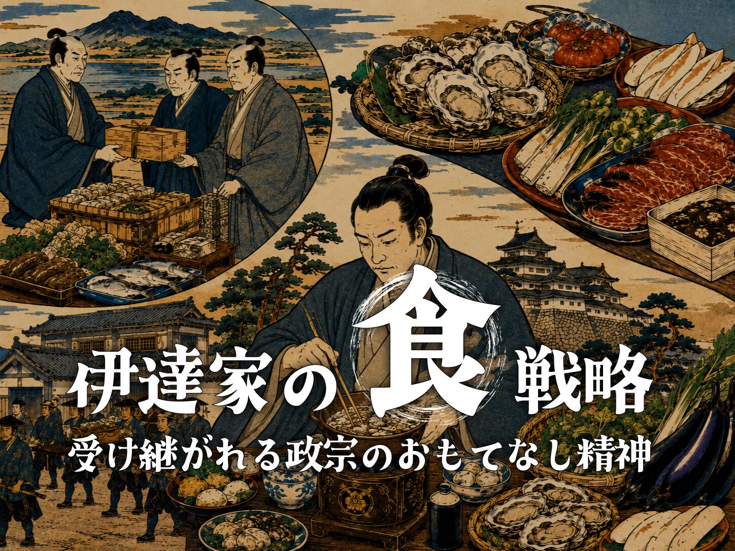 超貴重 江戸時代 伊達家から最上家に渡った 家紋の座卓 後編】伊達家の「食」戦略！ 受け継がれる政宗のおもてなし精神｜幕府