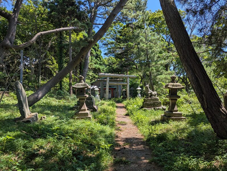 相内神明宮の参道