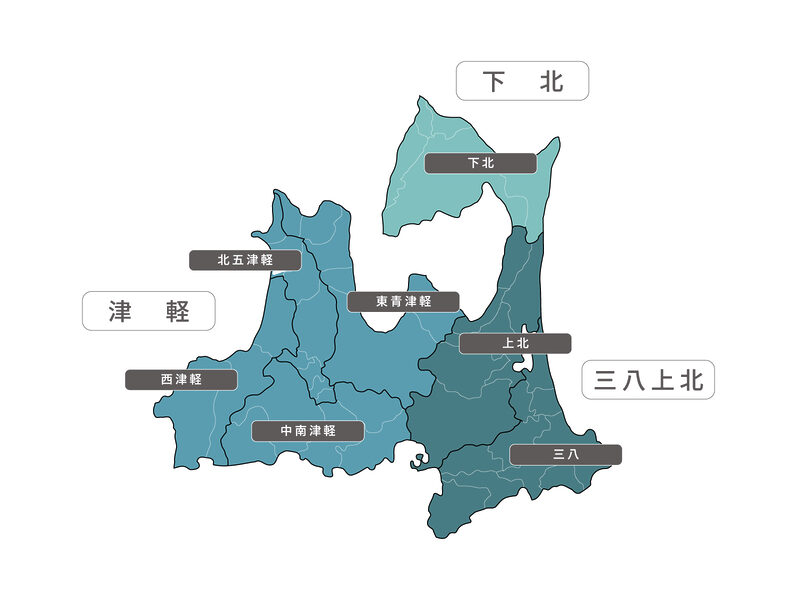青森県の細分区域