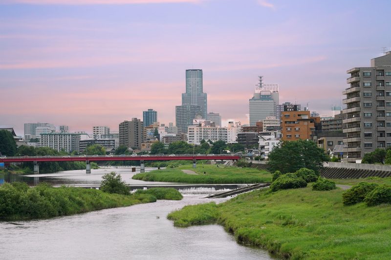仙台市内を流れる広瀬川