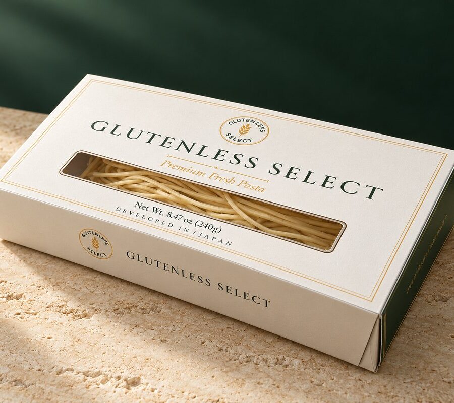 GLUTENLESS SELECT 半生パスタのパッケージ