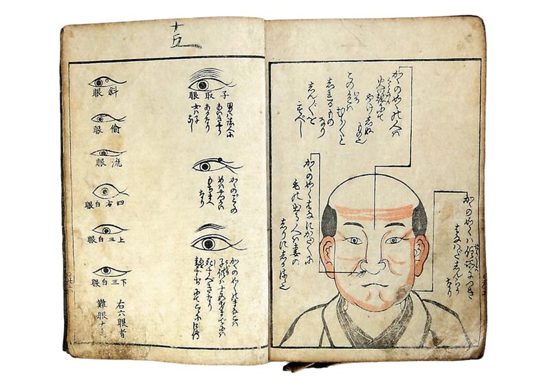 人相占い解説書(遠野市立博物館蔵)